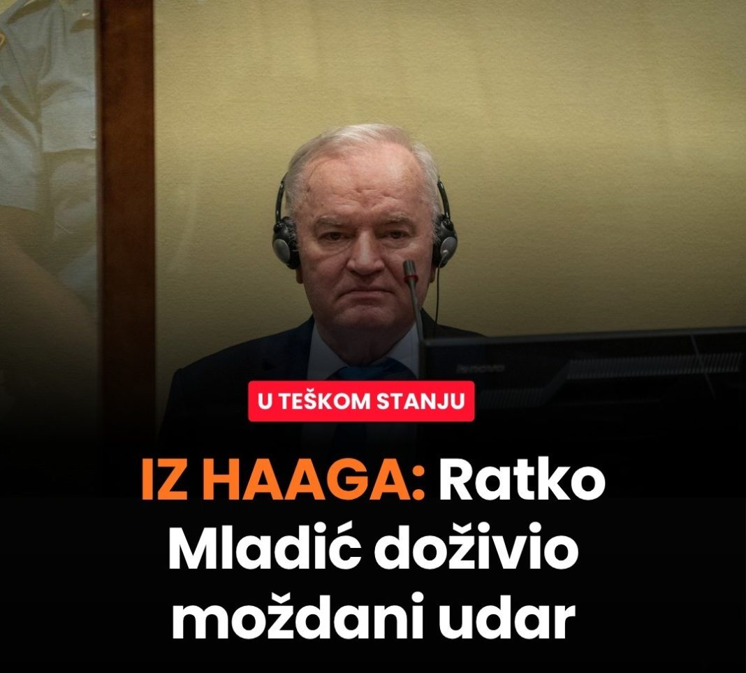 Ratko Mladić doživio moždani udar - featured image Ratko Mladić doživio moždani udar - featured image