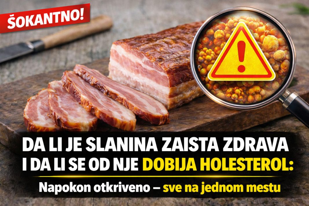 NAPOKON OTKRIVENO DA LI JE SLANINA ZAISTA ZDRAVA I DA LI SE OD NJE DOBIJA HOLESTEROL - featured image