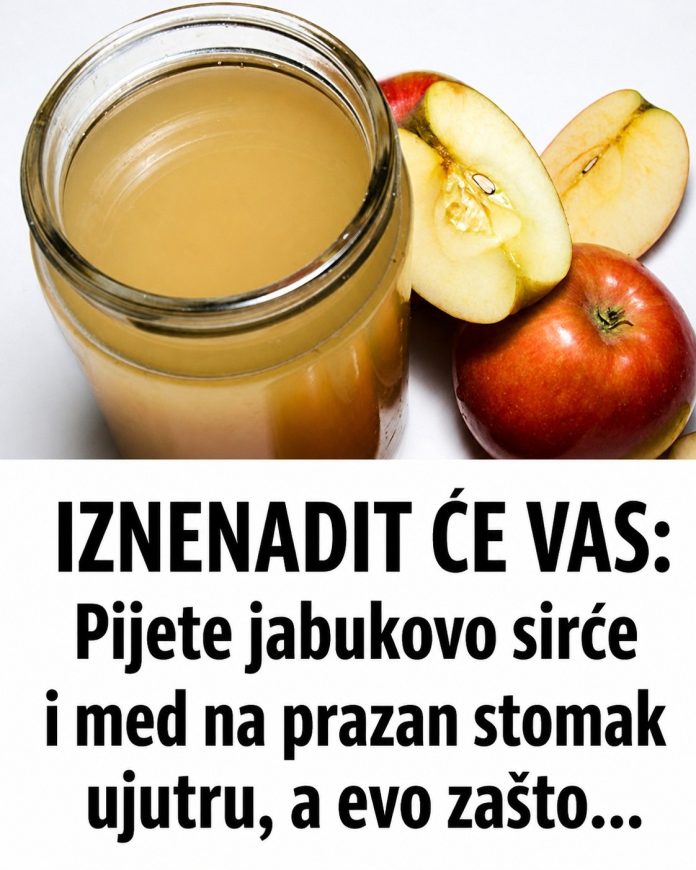 IZNENADIT ĆE VAS: Pijete jabukovo sirće i med na prazan stomak ujutru, a evo zašto… - featured image IZNENADIT ĆE VAS: Pijete jabukovo sirće i med na prazan stomak ujutru, a evo zašto… - featured image