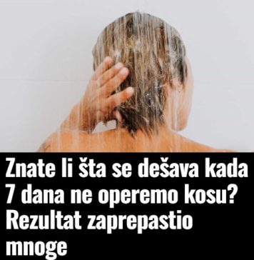 Znate li šta se dešava kada 7 dana ne operemo kosu? Rezultat zaprepastio mnoge Znate li šta se dešava kada 7 dana ne operemo kosu? Rezultat zaprepastio mnoge - featured image