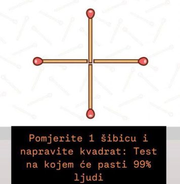 Pomjerite 1 šibicu i napravite kvadrat: Test na kojem će pasti 99% ljudi Pomjerite 1 šibicu i napravite kvadrat: Test na kojem će pasti 99% ljudi - content image