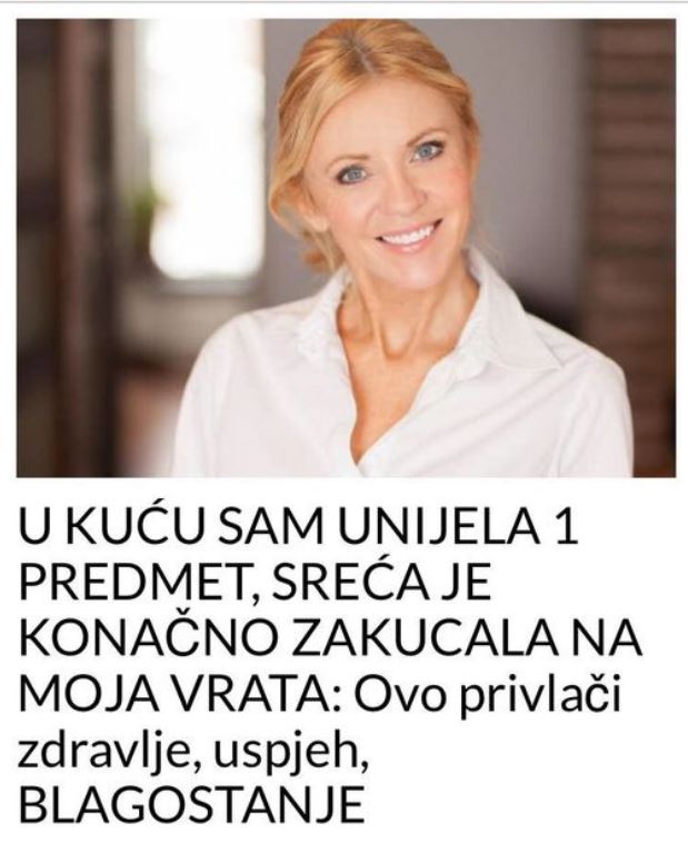 U KUĆU SAM UNIJELA 1 PREDMET, SREĆA JE KONAČNO ZAKUCALA NA MOJA VRATA: Ovo privlači zdravlje, uspjeh, BLAGOSTANJE - featured image U KUĆU SAM UNIJELA 1 PREDMET, SREĆA JE KONAČNO ZAKUCALA NA MOJA VRATA: Ovo privlači zdravlje, uspjeh, BLAGOSTANJE - featured image