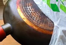 Kako uz pomoć obične vrećice i kućnih sastojaka sačuvati staru tavu od zagorjelih naslaga Kako uz pomoć obične vrećice i kućnih sastojaka sačuvati staru tavu od zagorjelih naslaga - featured image